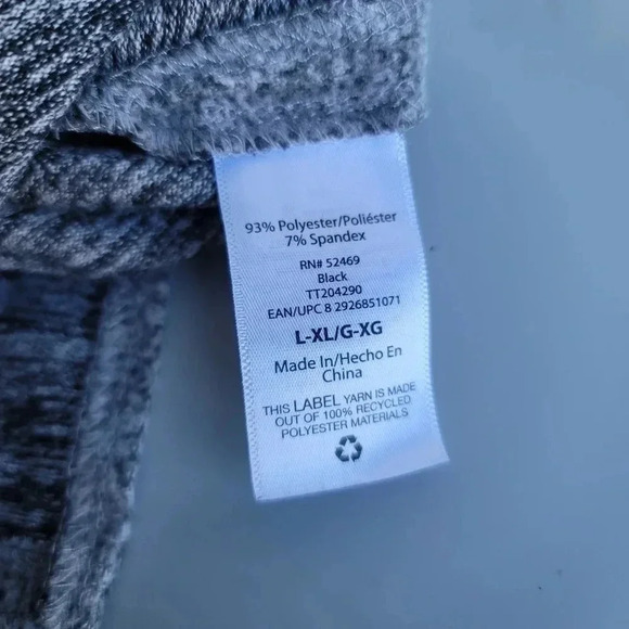 Time and Tru Soft Fleece Cowl Pullover Tunic Cozy Warm Top Heather Grey L XL - Picture 7 of 9